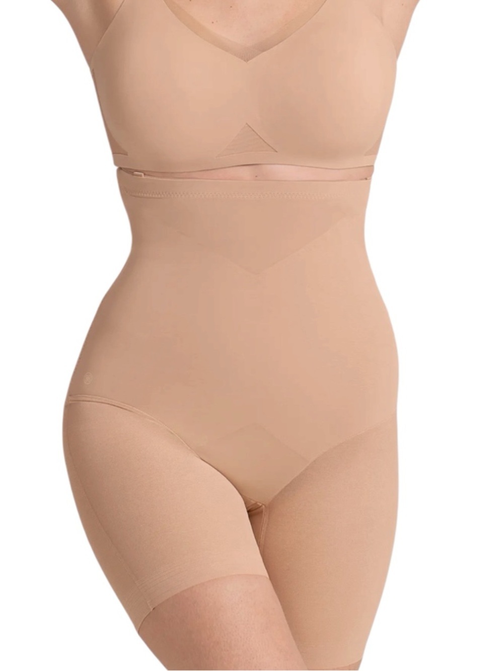 Honeylove NWOT Nude Super Power Short Waist And Thigh Shapewear Size 1X HLSW03
